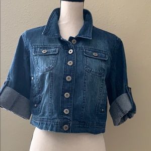 Highway jean cropped women’s jacket